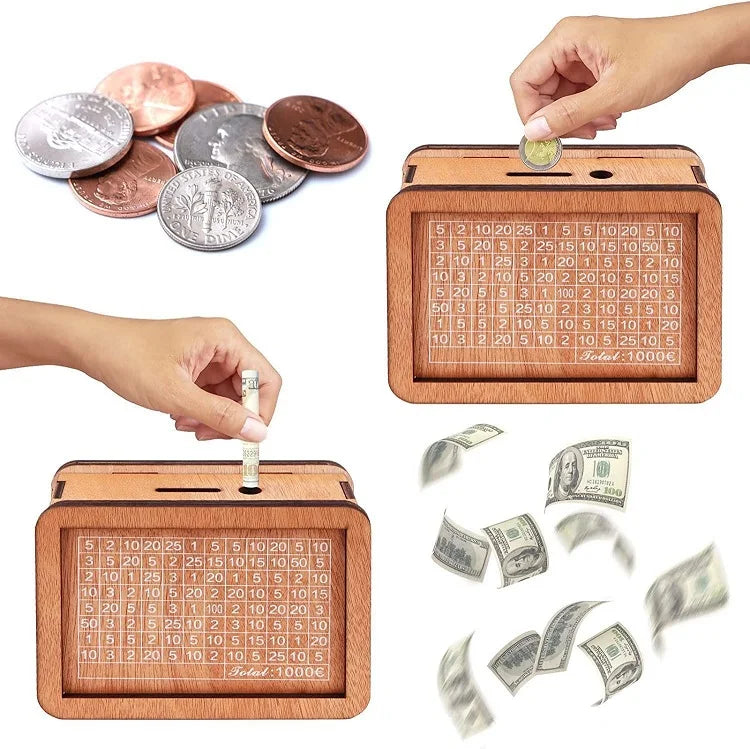 Cash Money Saving Box Piggy Bank